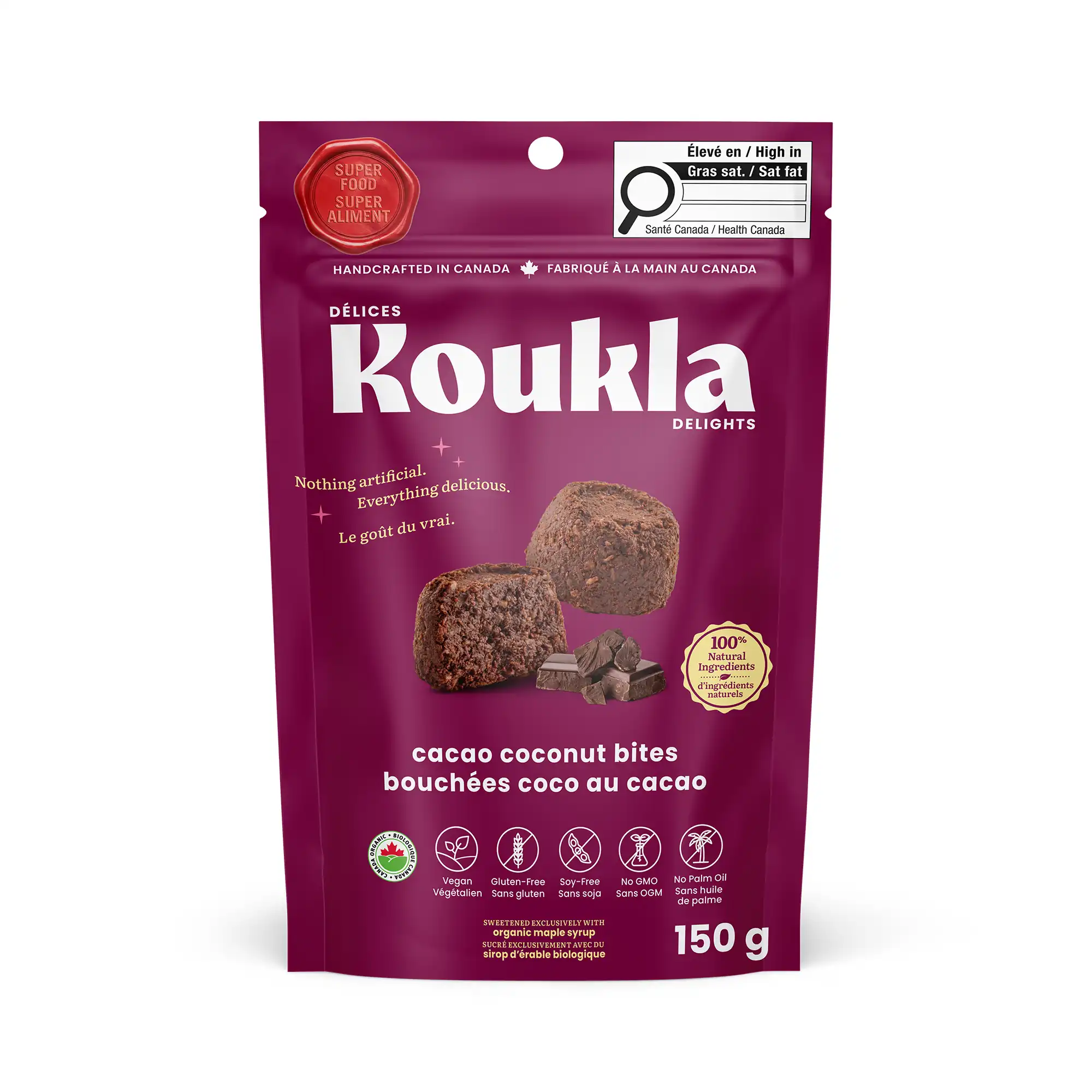 Koukla Delights Cacao Coconut Bites