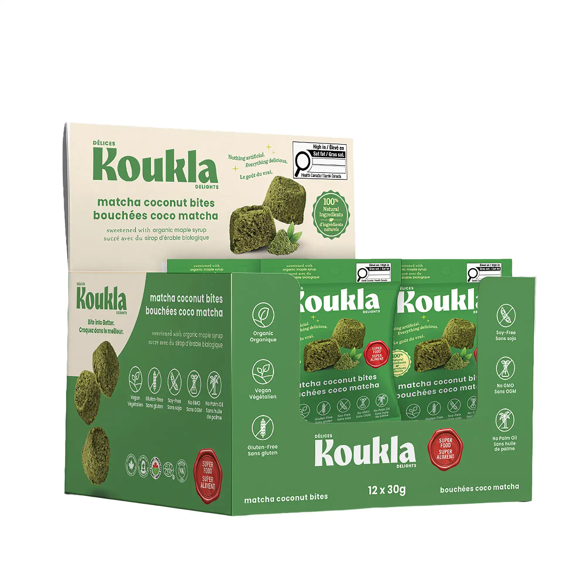 Koukla Delights Matcha Coconut Bites Mini Pack