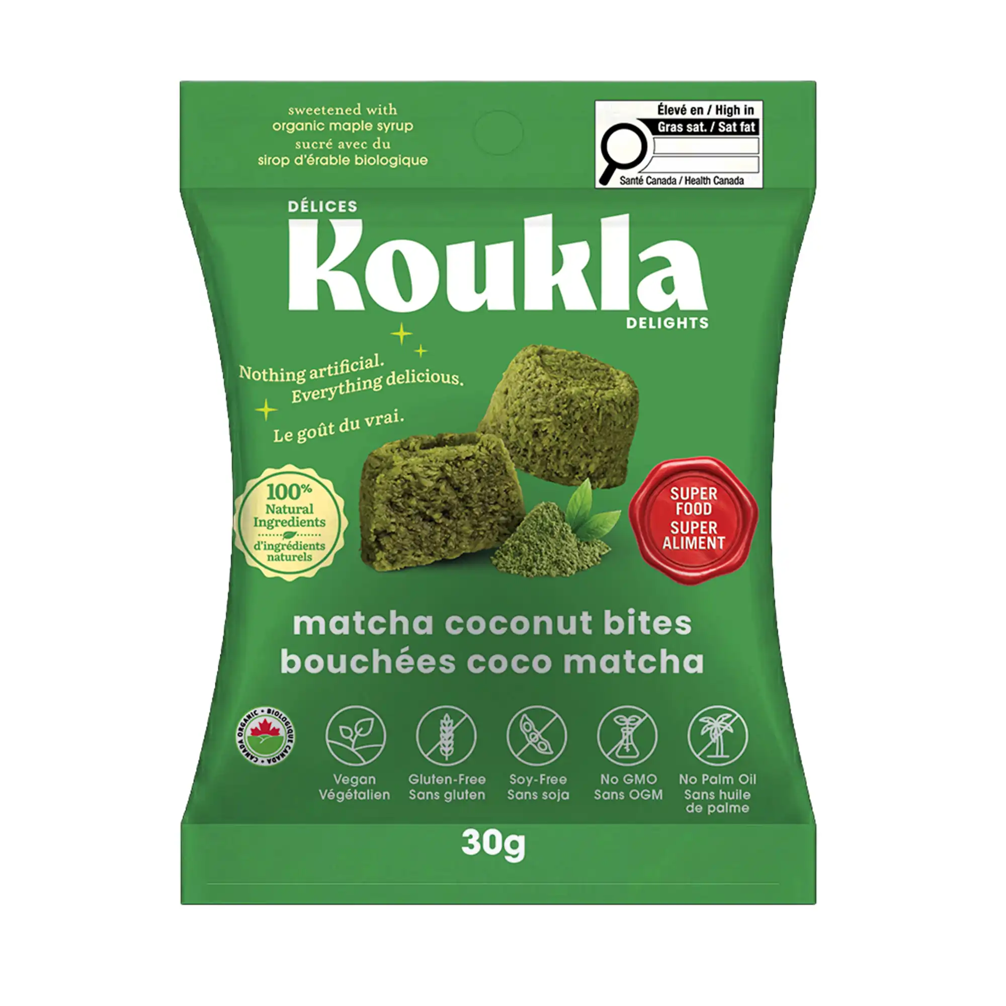 Alternative view of Koukla Delights Matcha Coconut Bites Mini Pack