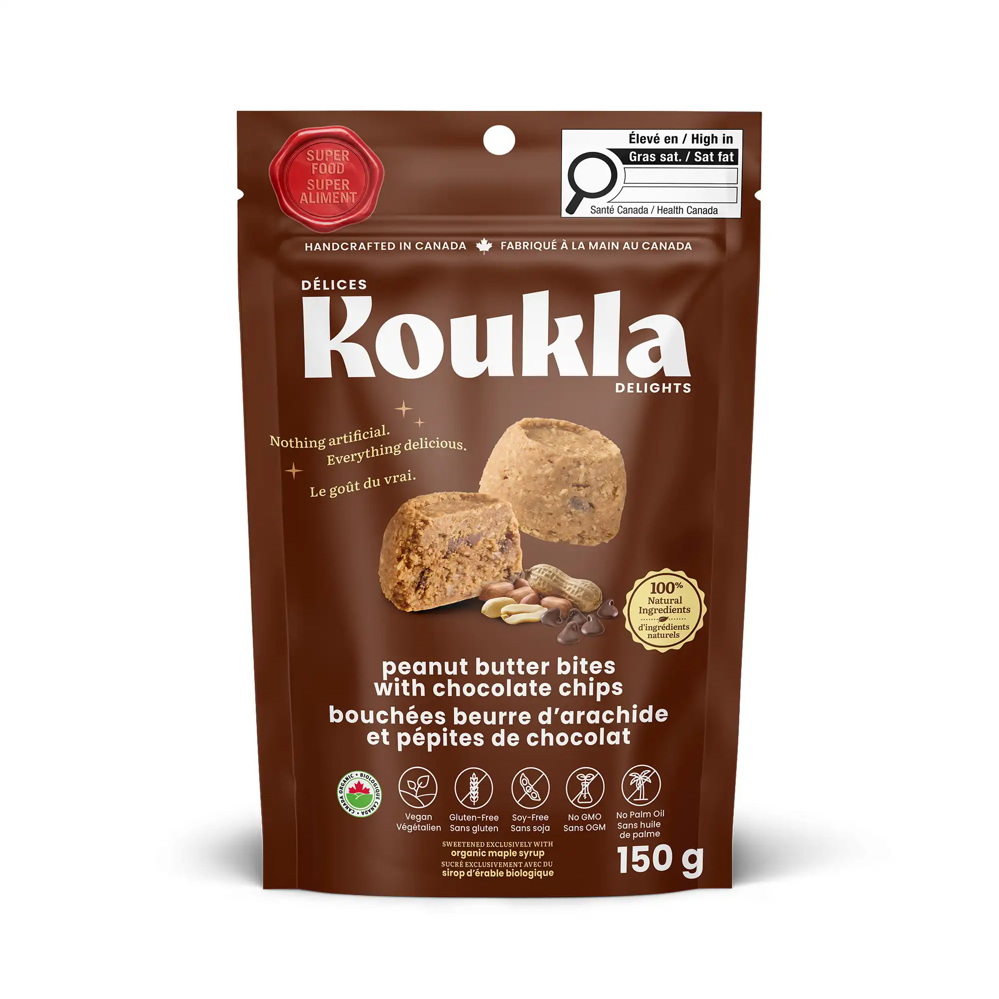 Délices Koukla : Bouchées beurre d’arachide et pépites de chocolat